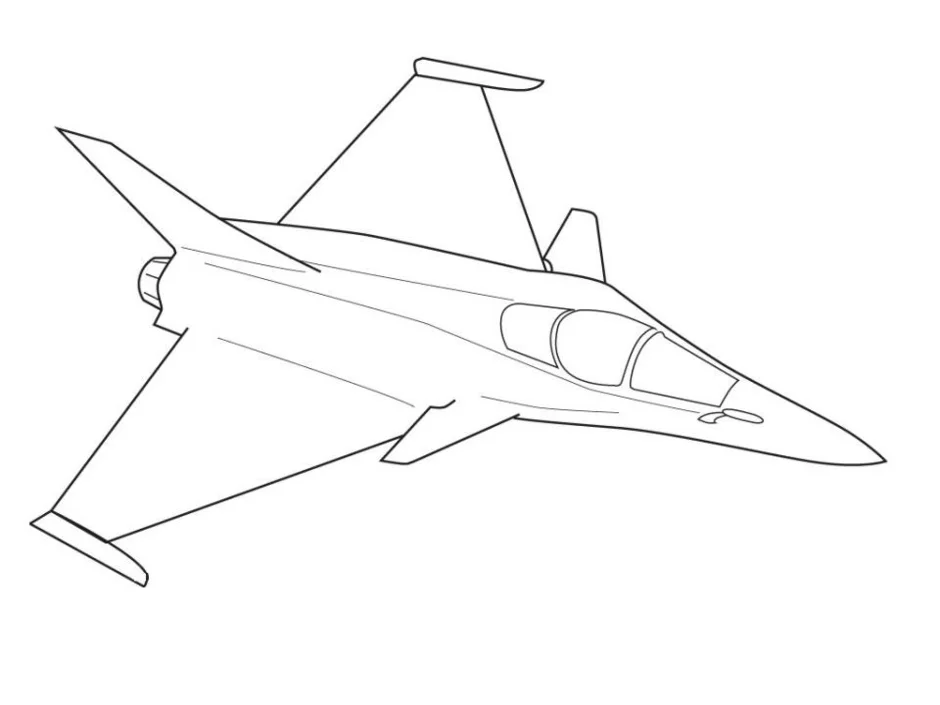 Как нарисовать рисунок военный самолет