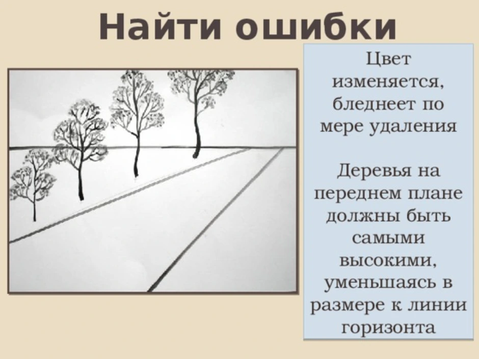 Рисунок линейной и воздушной перспективы изо 6 класс