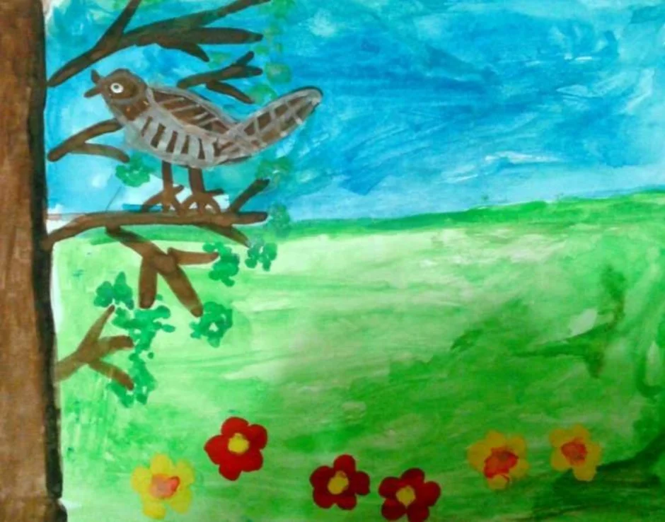 Маршак в лесу над росистой поляной сравнения. Кукушка рисунок детский. Детские рисунки кукушки. Рисование Кукушка для детей. Рисунок кукушки 3 класс.