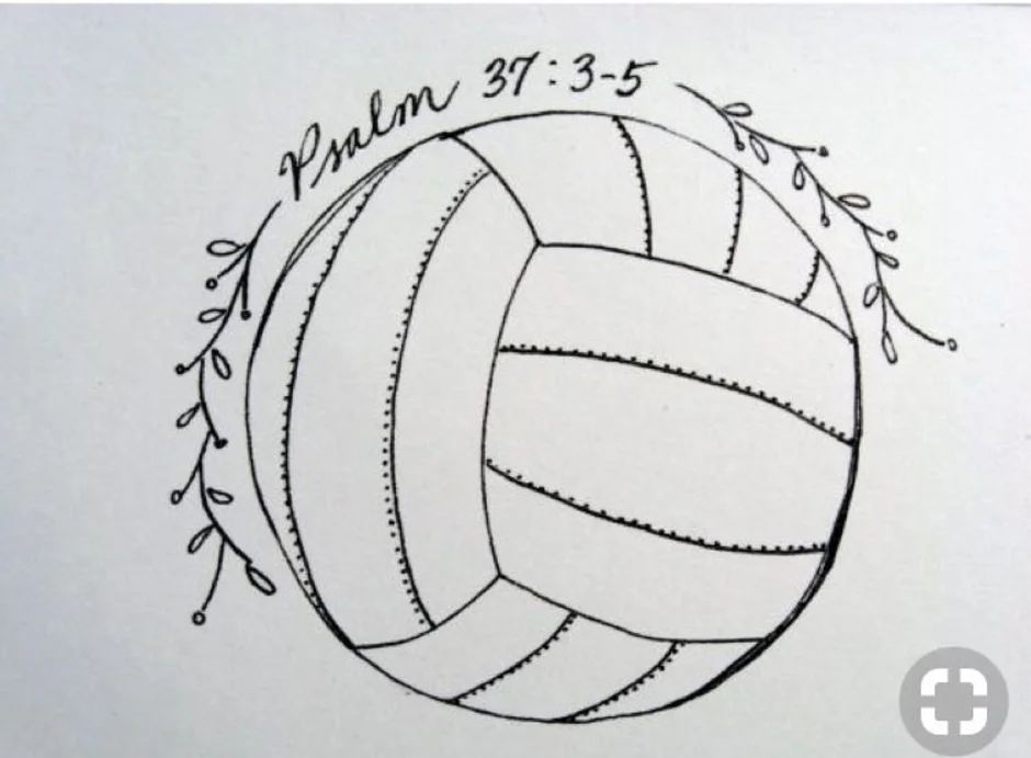 Рисунок на тему волейбол