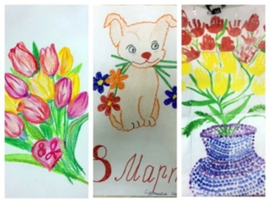 Открытки нарисованные детьми. Детские рисунки на 8 марта. Детские рисунки к 8 марту. Рисование с детьми к 8 марта. 8 Марта рисунок для детей.