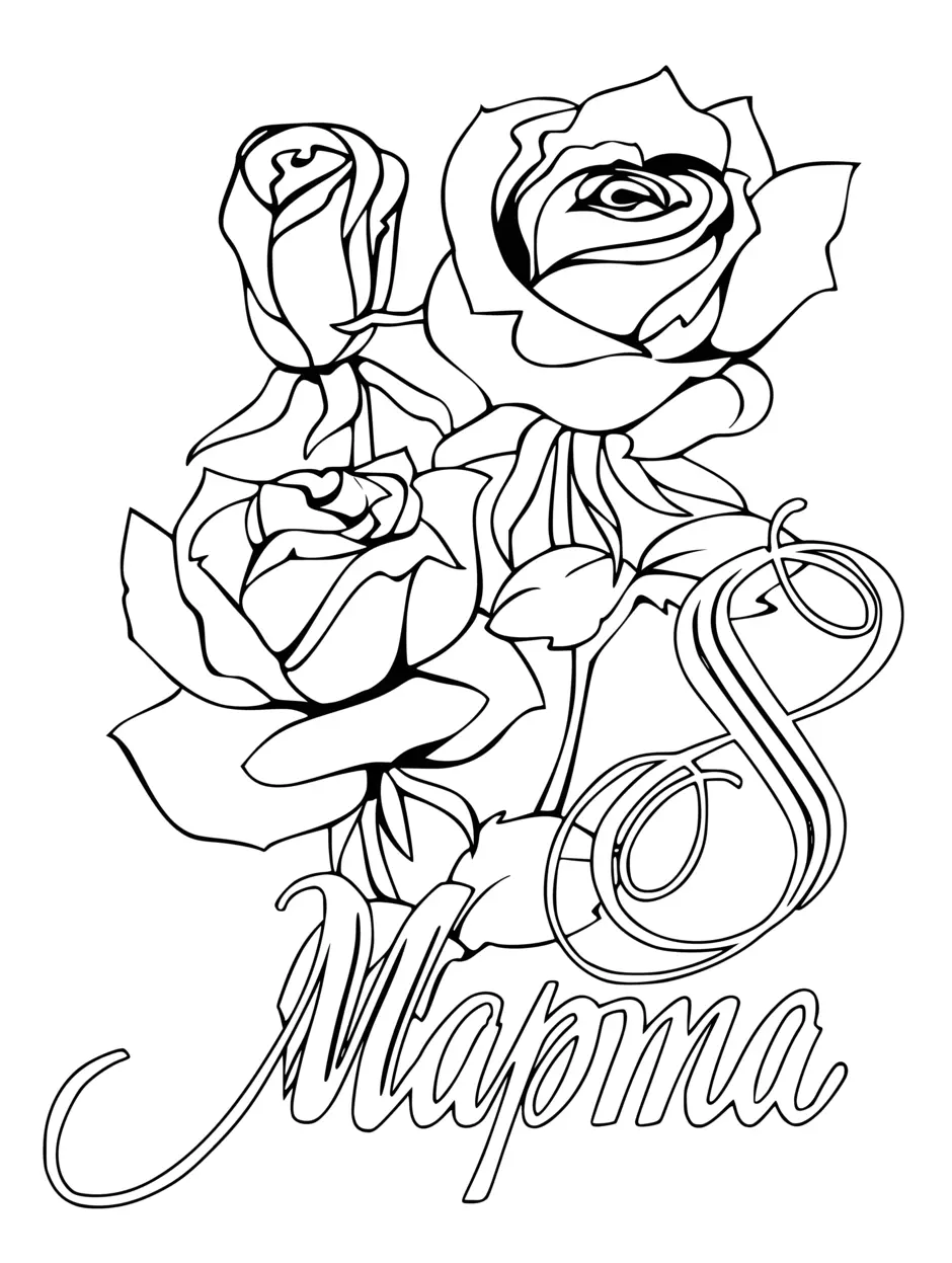 Рисунок на 8 марта