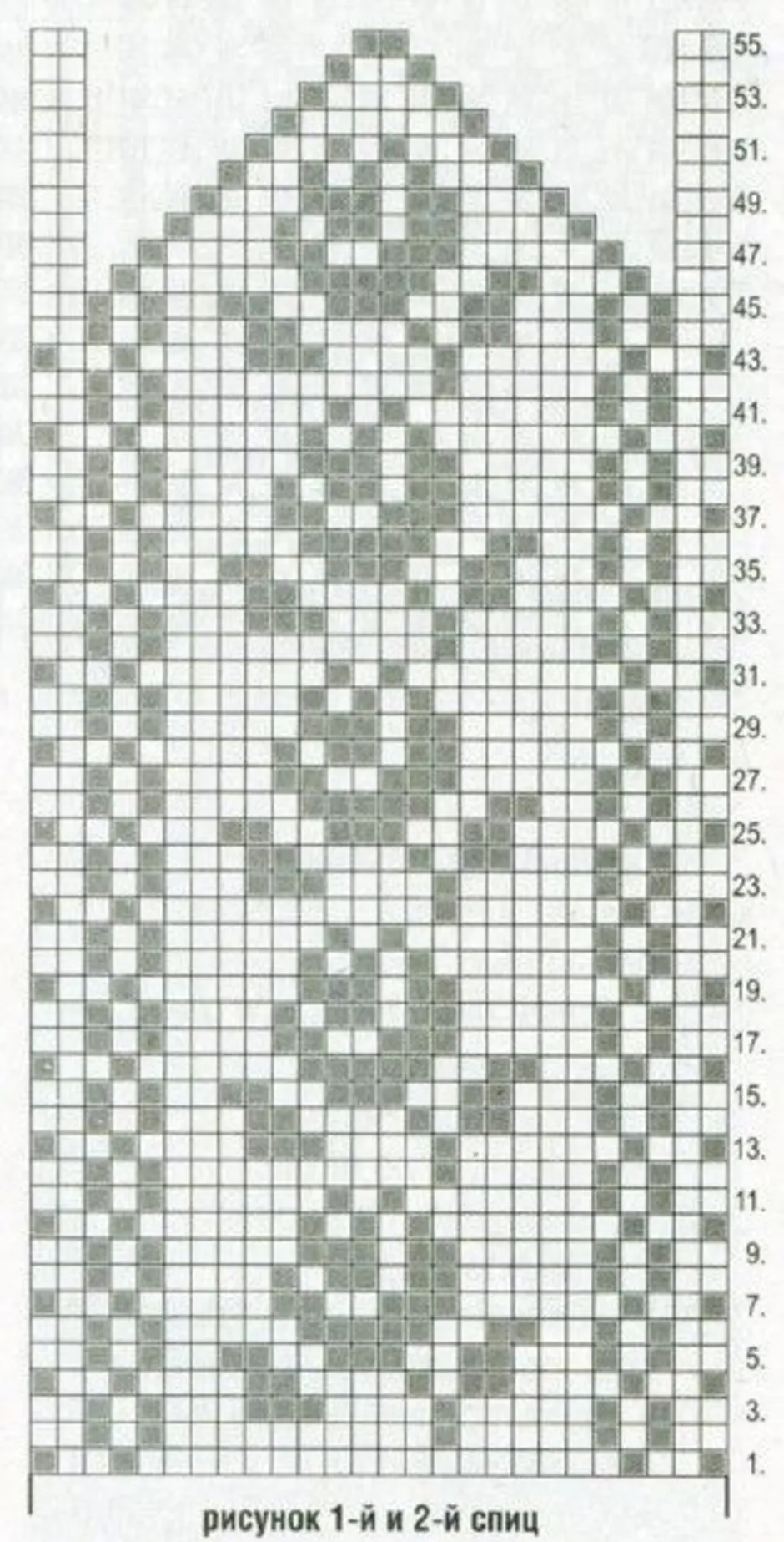 Схемы узоров для варежек спицами схемы