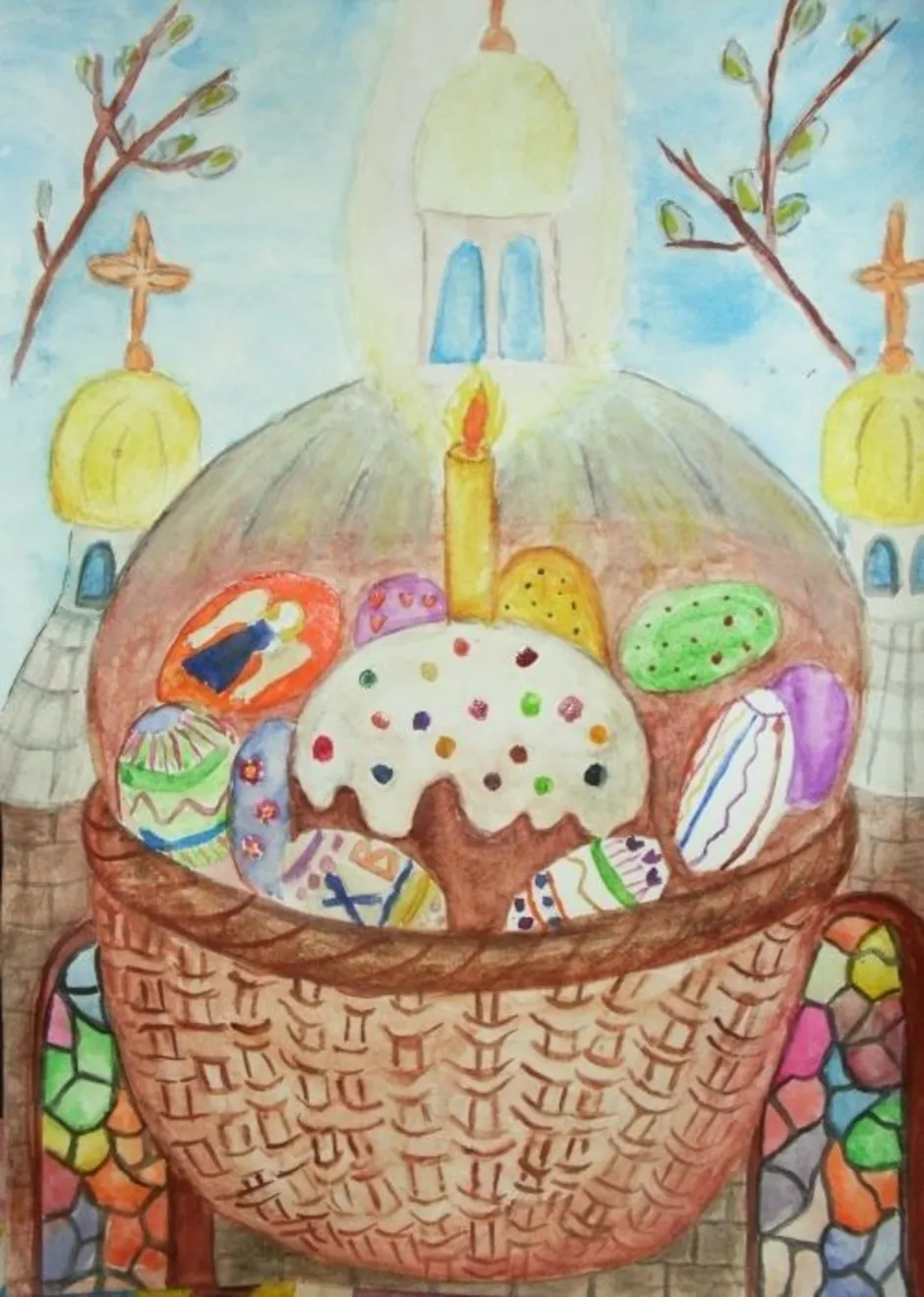 Пасха рисунок