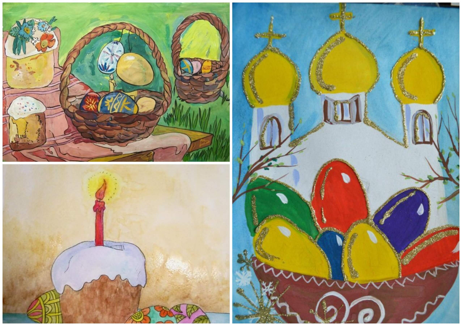 Рисунки к пасхе для детей