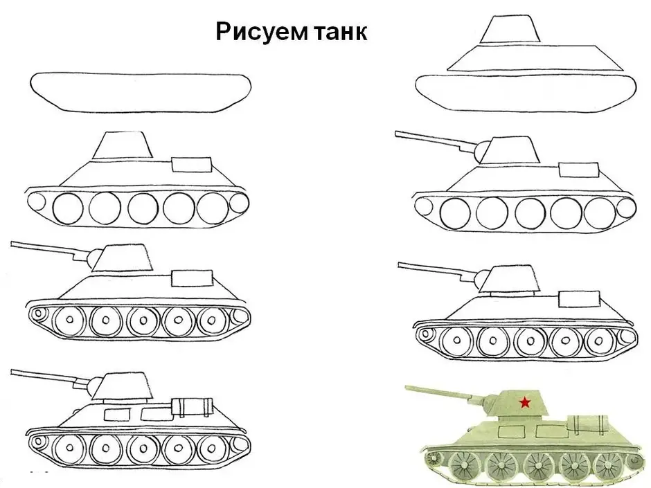 Рисунок на тему военная техника