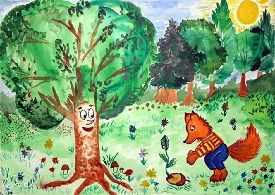 Голос леса для детей. Рисунок на тему лес. Детский рисунок лес. Рисование для детей лес. Лес рисунок для детей.
