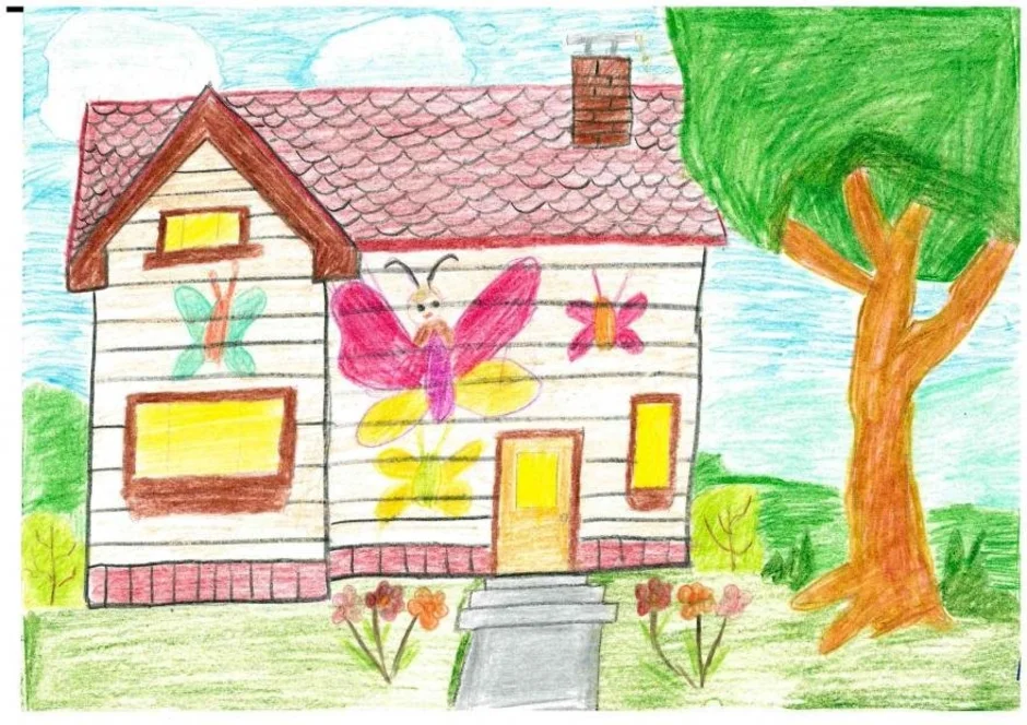 Нарисовать дом мечты 7 класс. Рисование на тему дом. Домик рисунок. Рисунок мой дом. Рисование на тему мой дом.