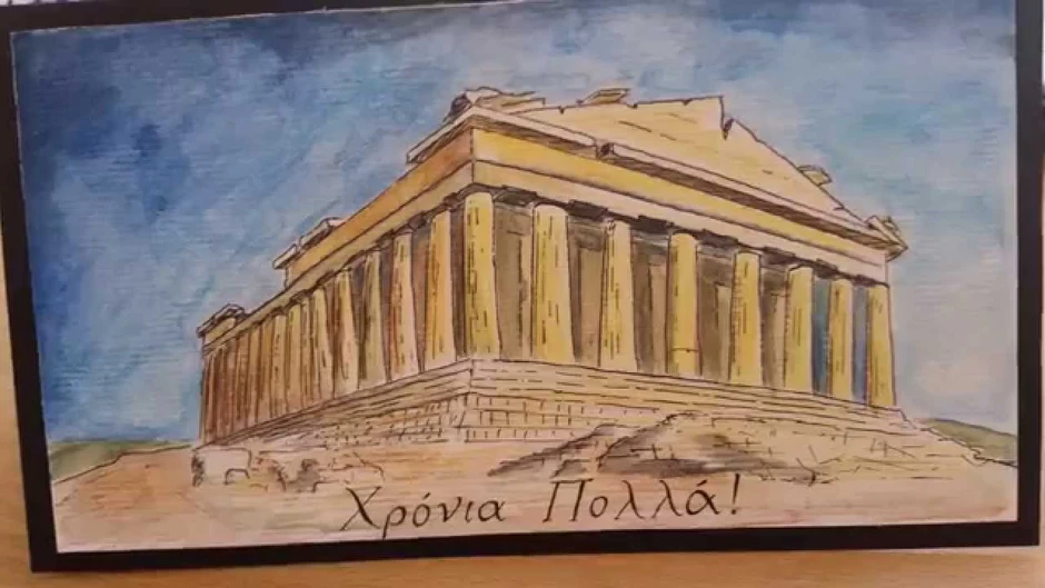 Храм парфенон в афинах рисунок