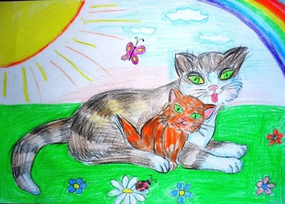 Рисовать любимое животное. Домашний питомец рисунок. Кошка рисунок. Рисуна домашнего питомца. Рисунок любимого животного.