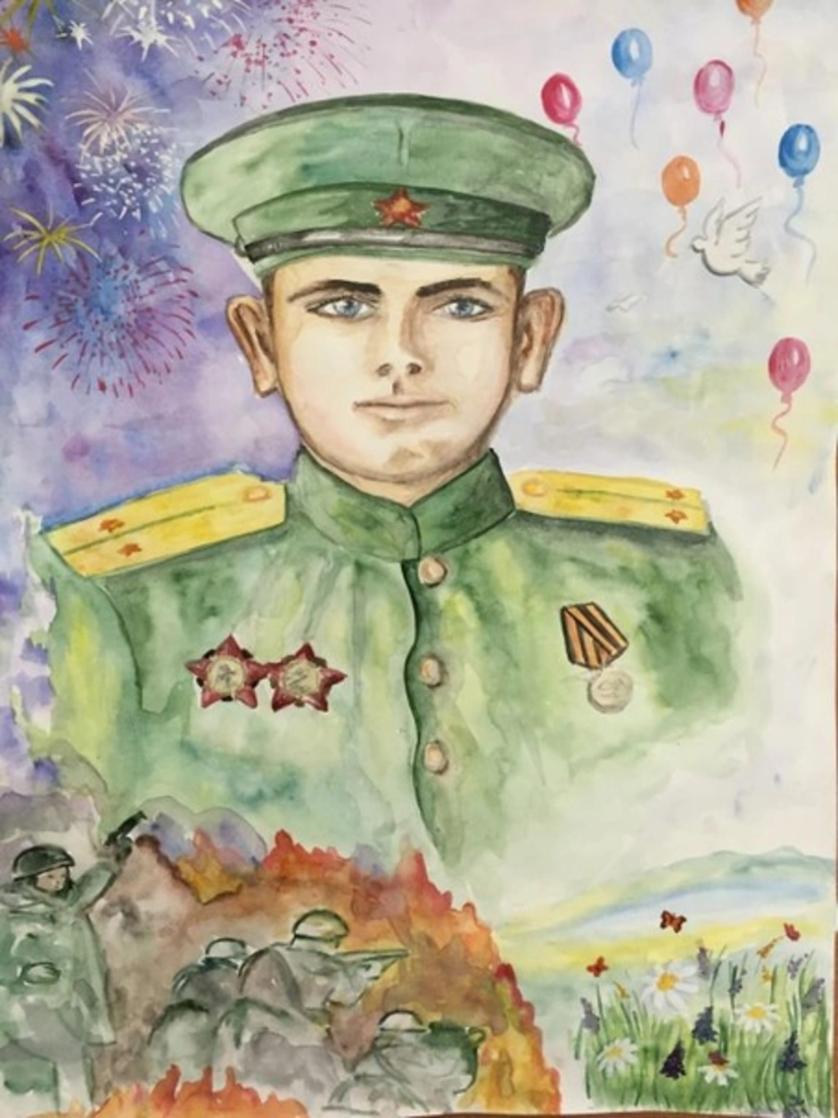 Герой защитник родины рисунок