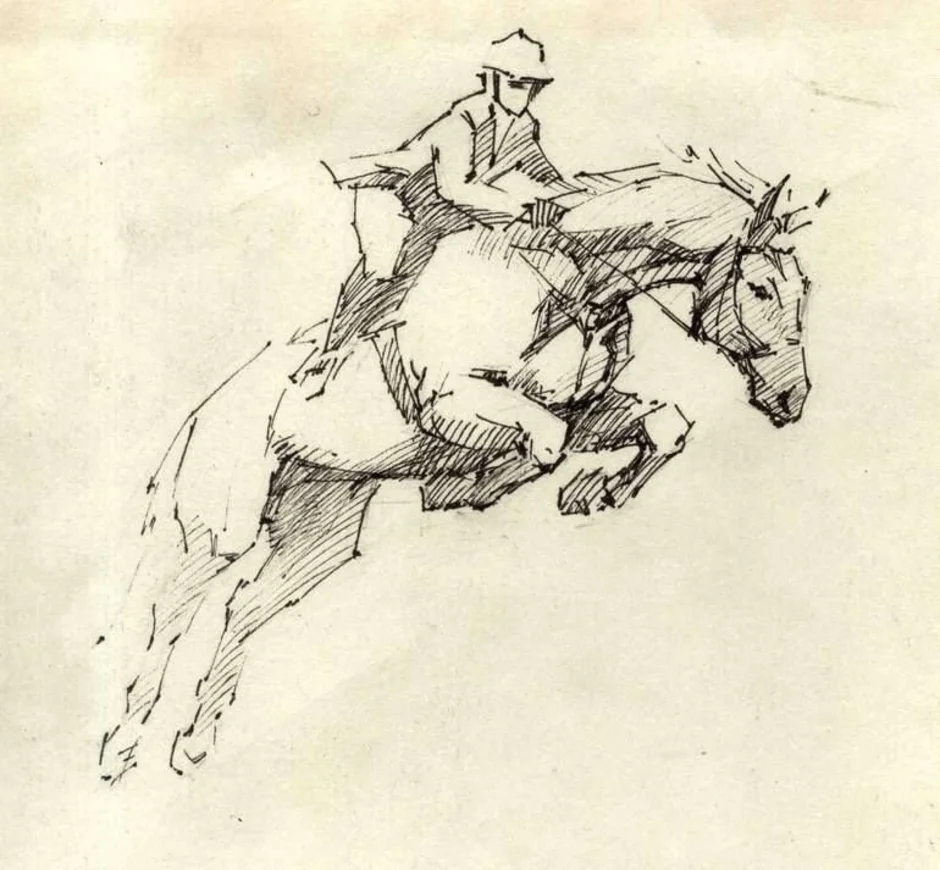 Карандашный набросок 5 букв сканворд. Зарисовки лошадей. Всадник Графика. Лошадь скетч. Всадник на лошади рисунок.