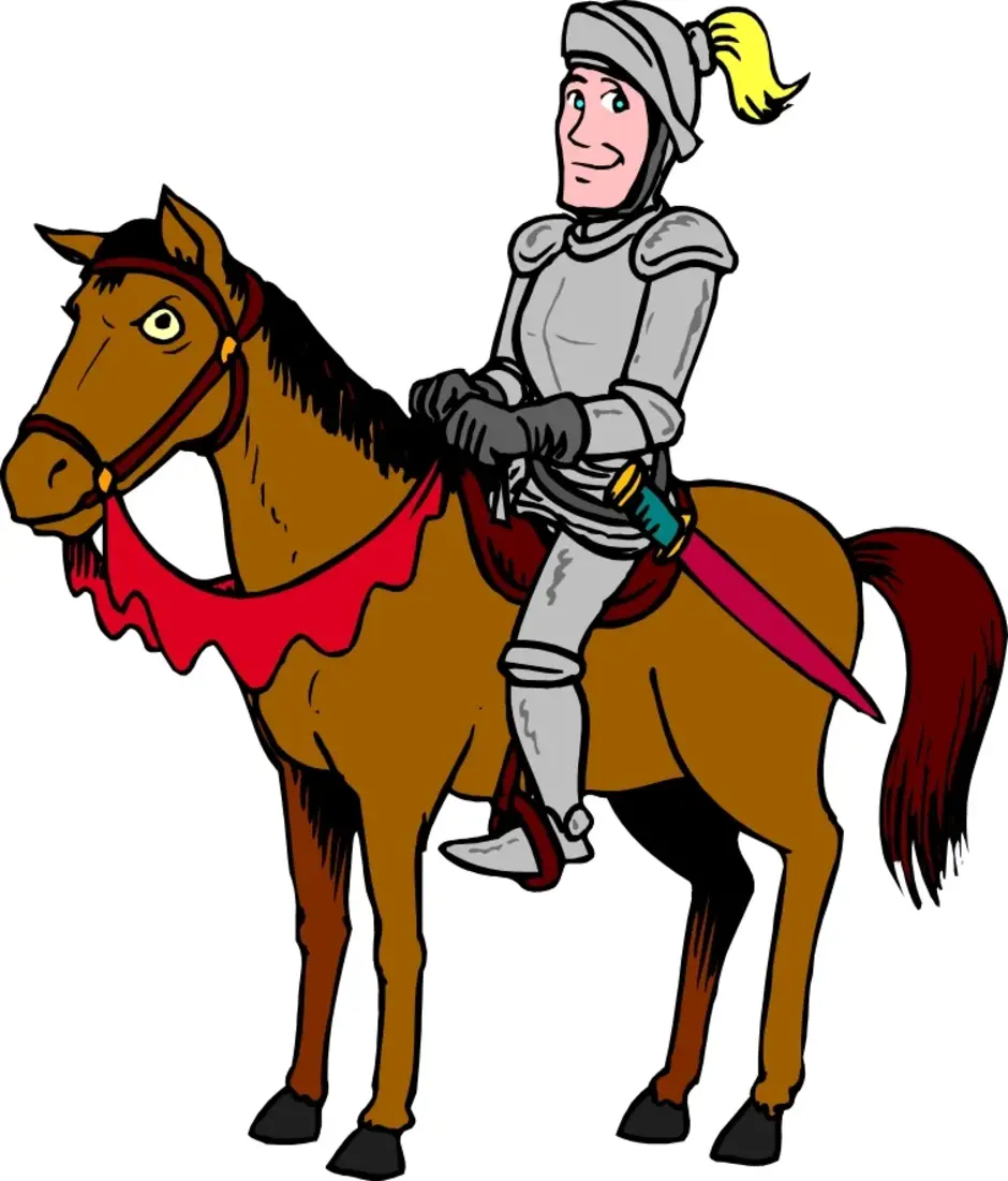 Рыцарь на лошади для детей