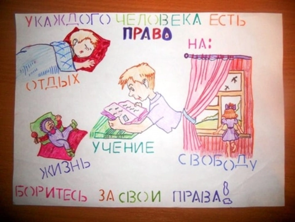 Рисунок на тему имею право на