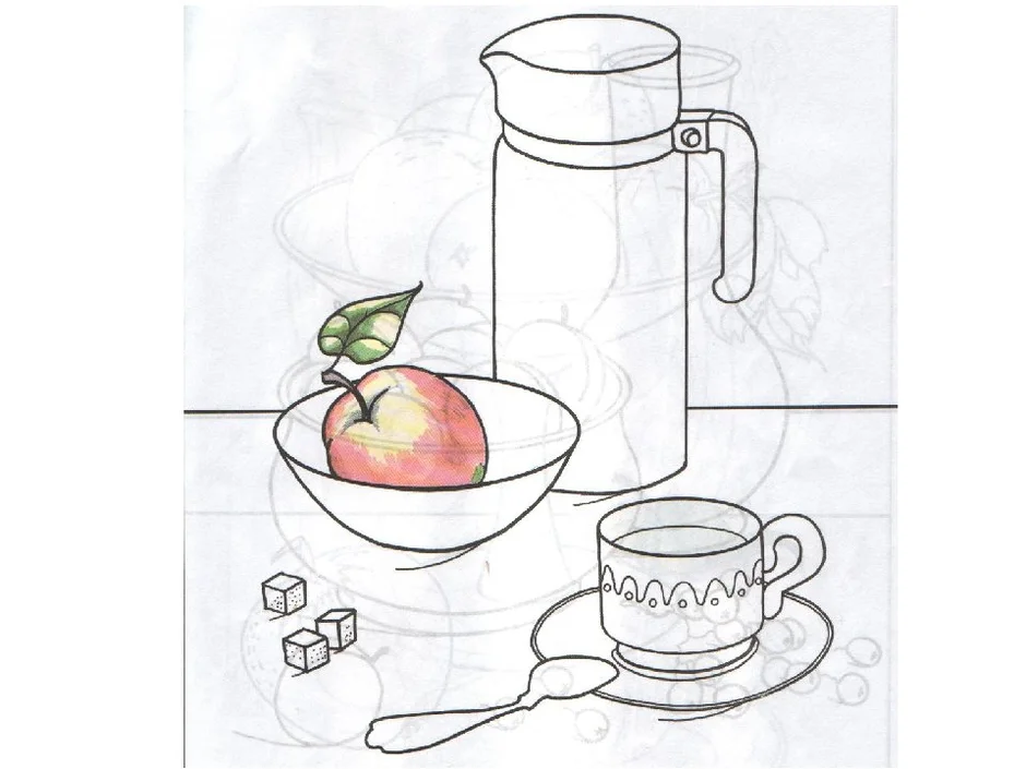 Нарисовать картину натюрморт 3 класс изобразительное искусство