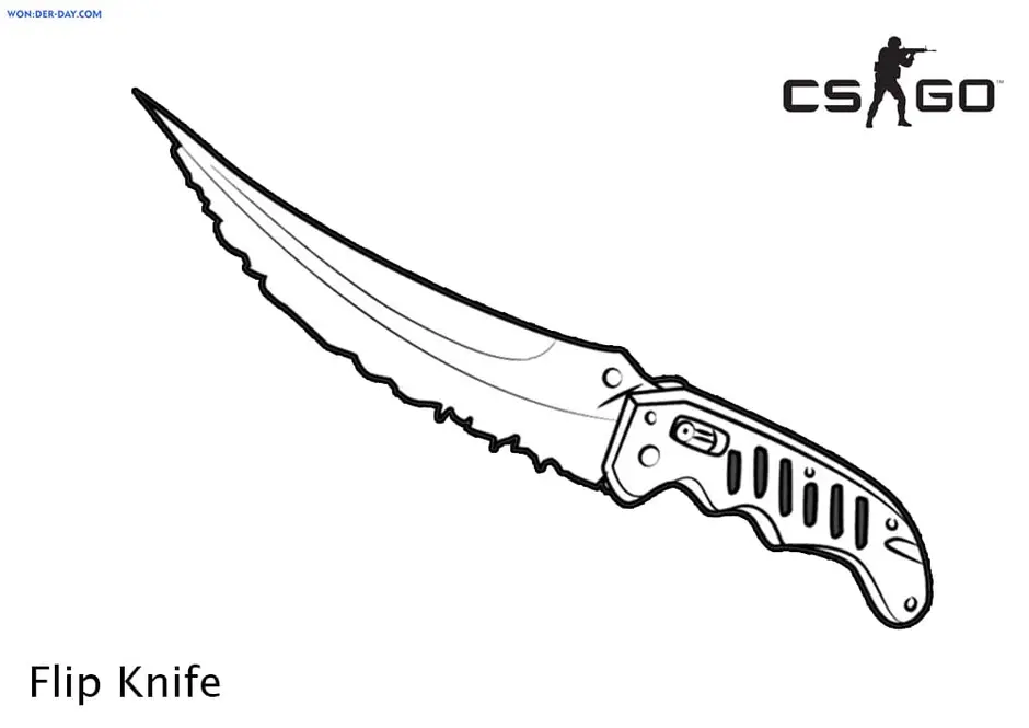 Рисунок нож из стандофф