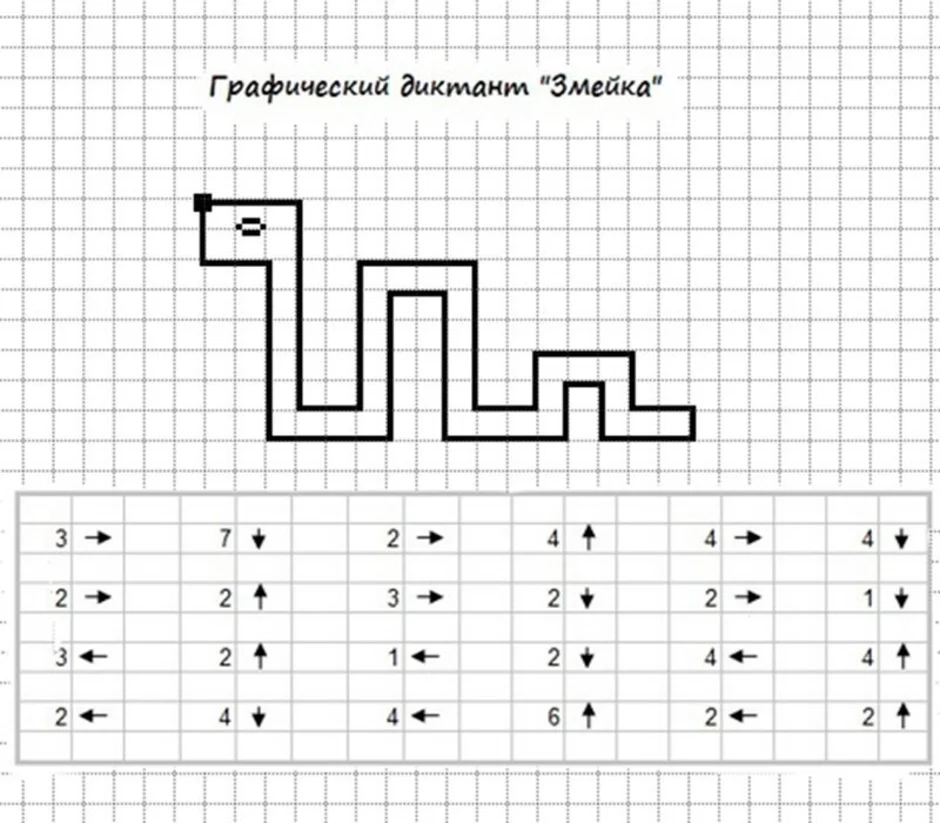 Графический диктант для дошкольников по клеточкам картинки