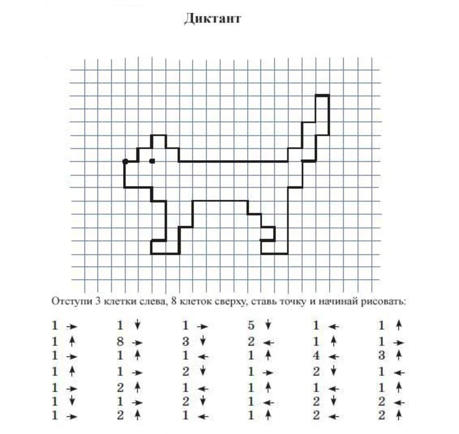 Рисунки по клеточкам в тетради для 2 класса