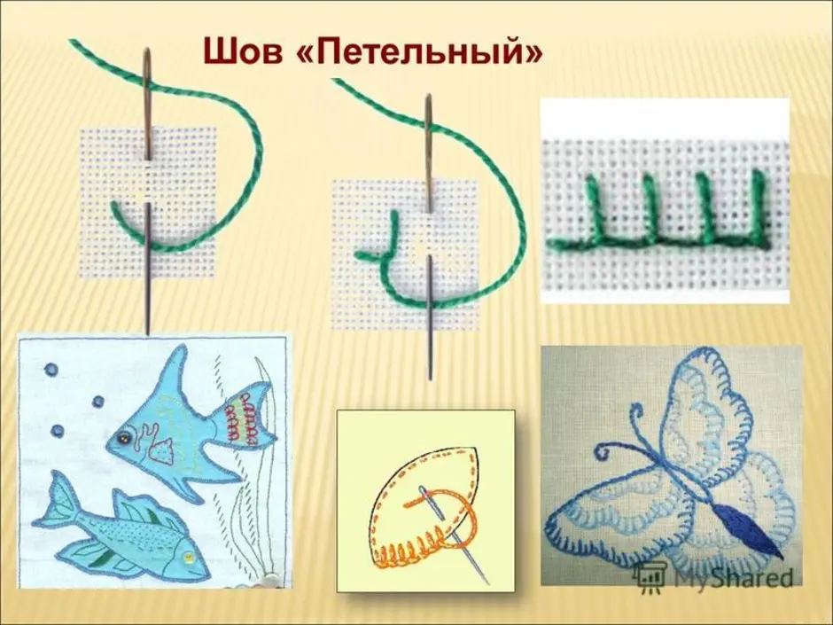 Петельный шов. Петельный шов иголкой вышивка. Петельный шов 2 вида,. Технология тамбурной вышивки. Петельный шов 3 класс технология.