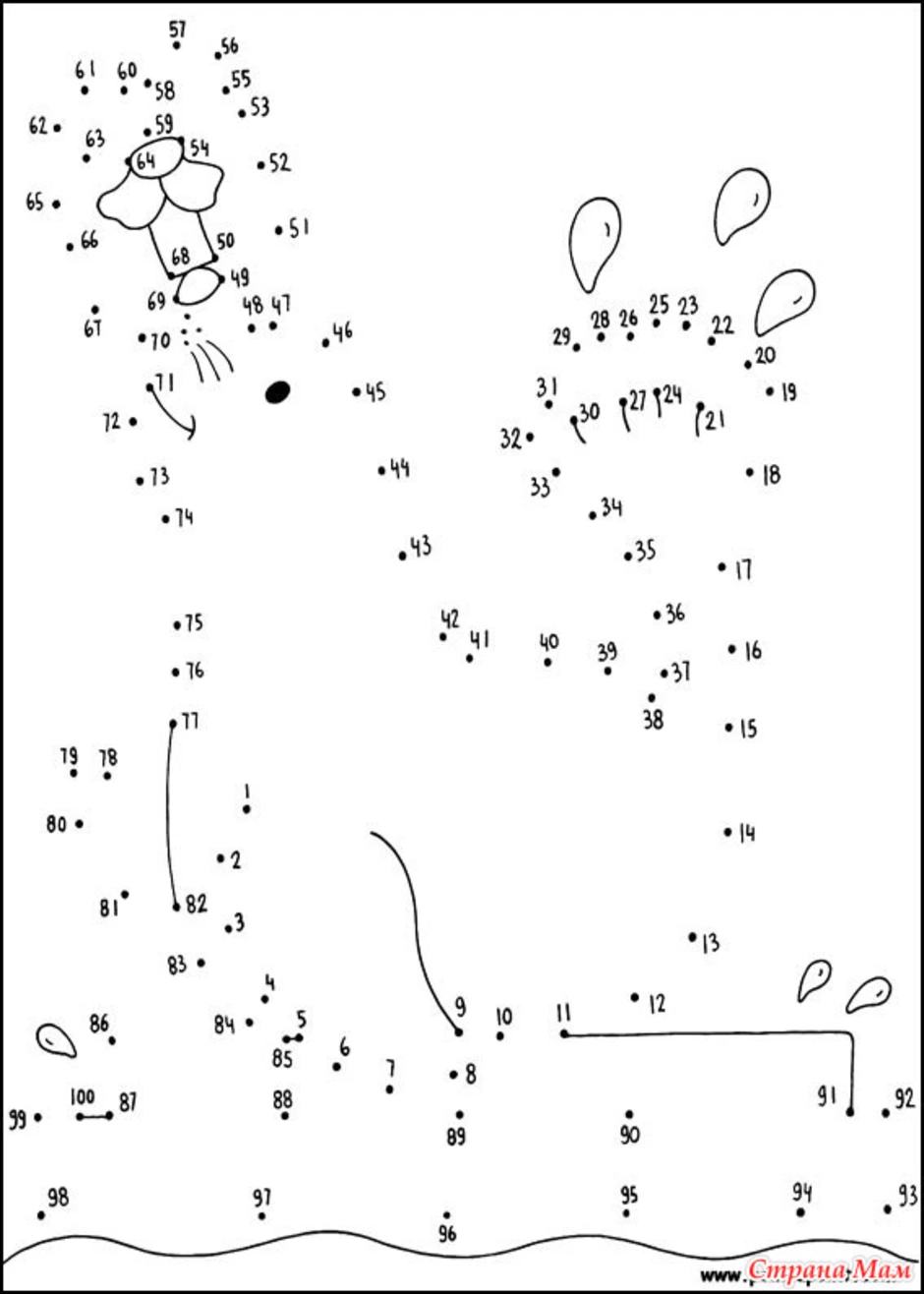 Рисовать по точкам для детей 10 лет распечатать