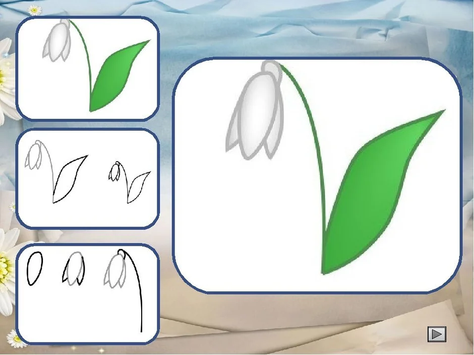 Рисунок весна подснежники 1 класс
