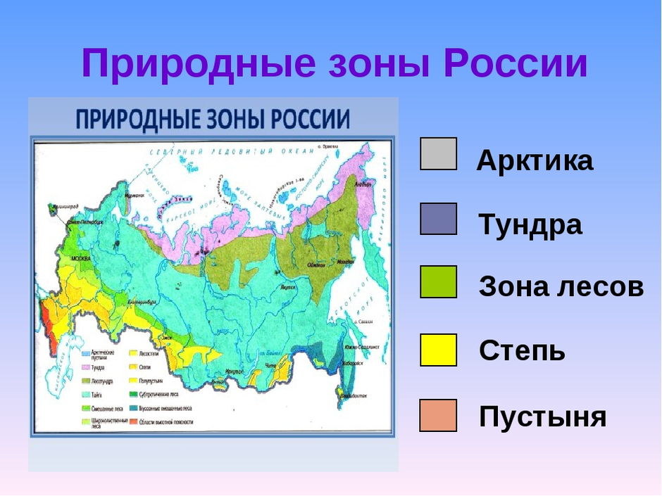 Карта географических зон