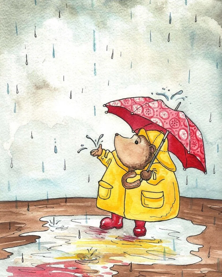 Грустный дождливый день. Дождливый день. Дождь иллюстрация. Забавные иллюстрации. Настроение в дождливую погоду.