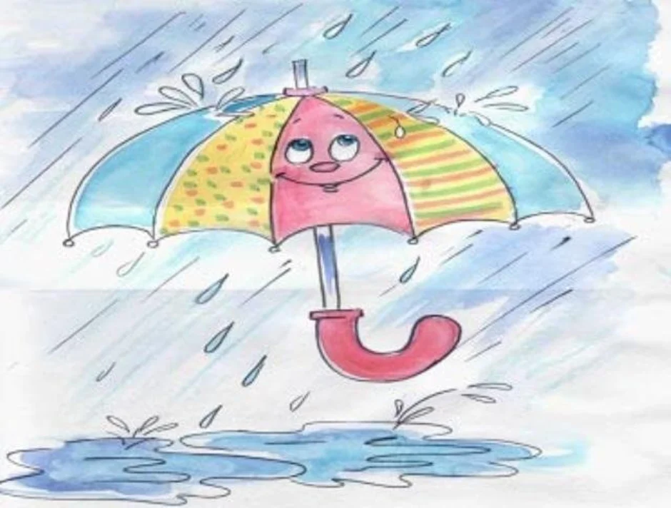 Под зонтиком песня. Зонтик рисунок. Дождь рисунок. Под зонтиком рисунок. Дождь детские рисунки.