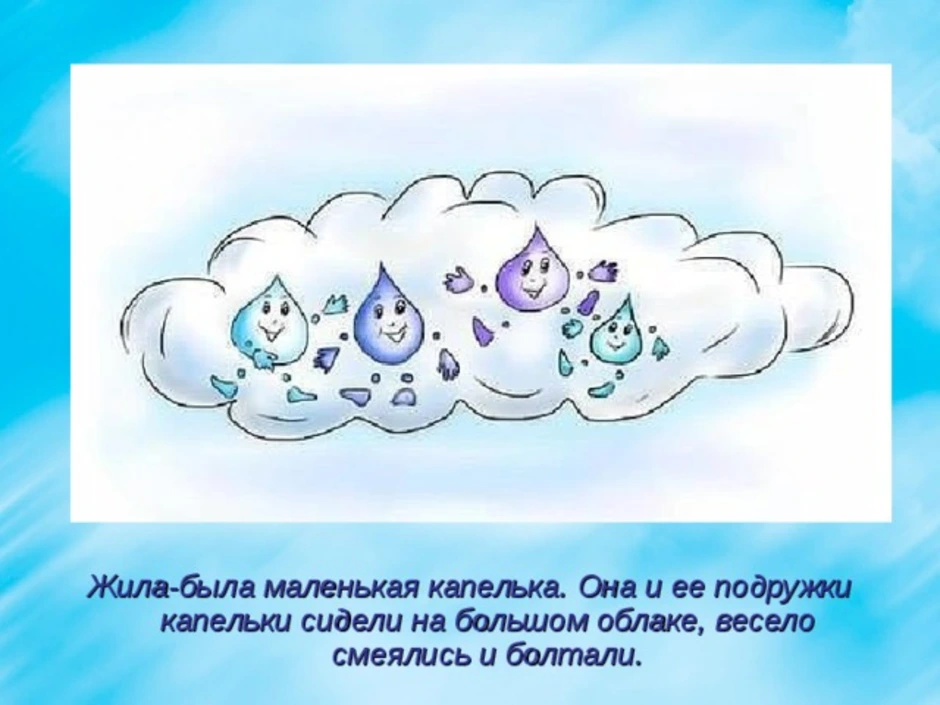 Кончился дождь и высохли капельки воды на листьях схема предложения