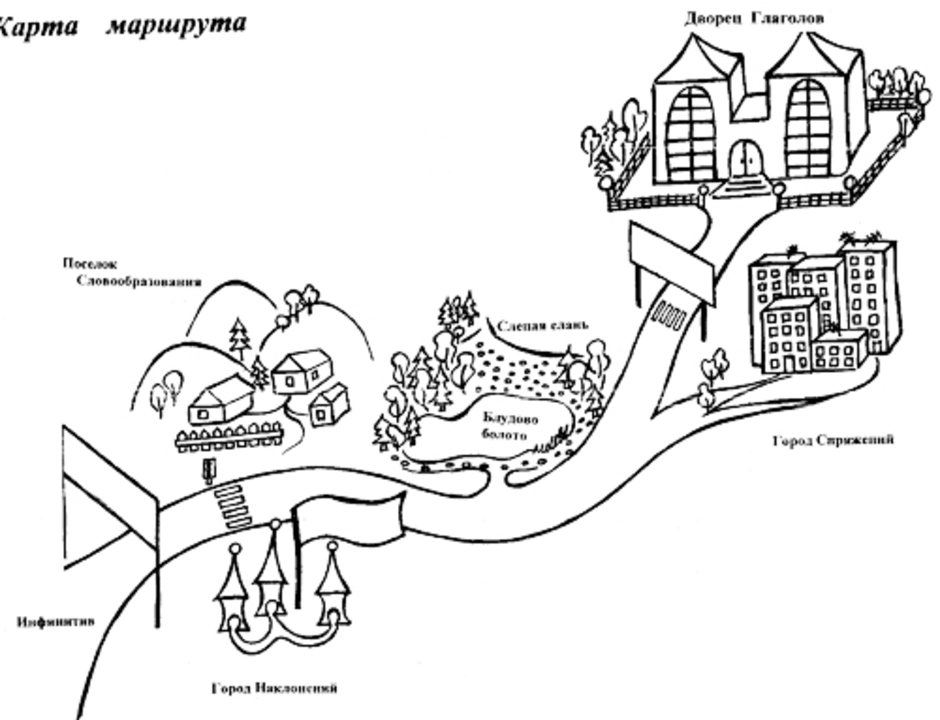 Рисунок пути герды за каем