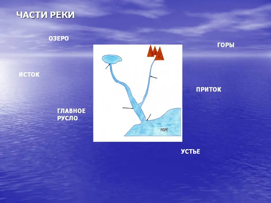 Устье исток приток схема