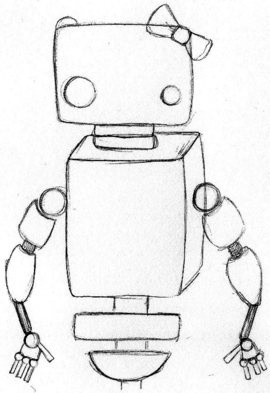 Нарисовать робота 5 класс. Робот рисунок. Рисование робота. Лёгкие рисунки роботов. Рисунки роботов для срисовки.
