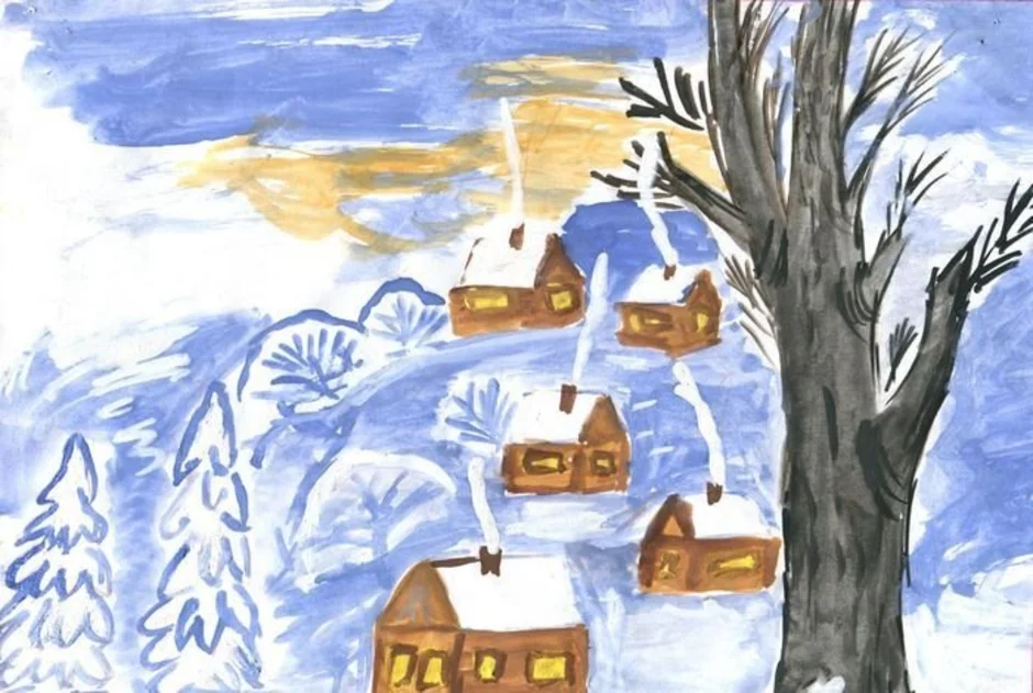 Рисунок к стихотворению зимнее. Зима рисунок. Детские рисунки зима. Рисунок на тему зимний пейзаж. Детские рисунки на тему зима.