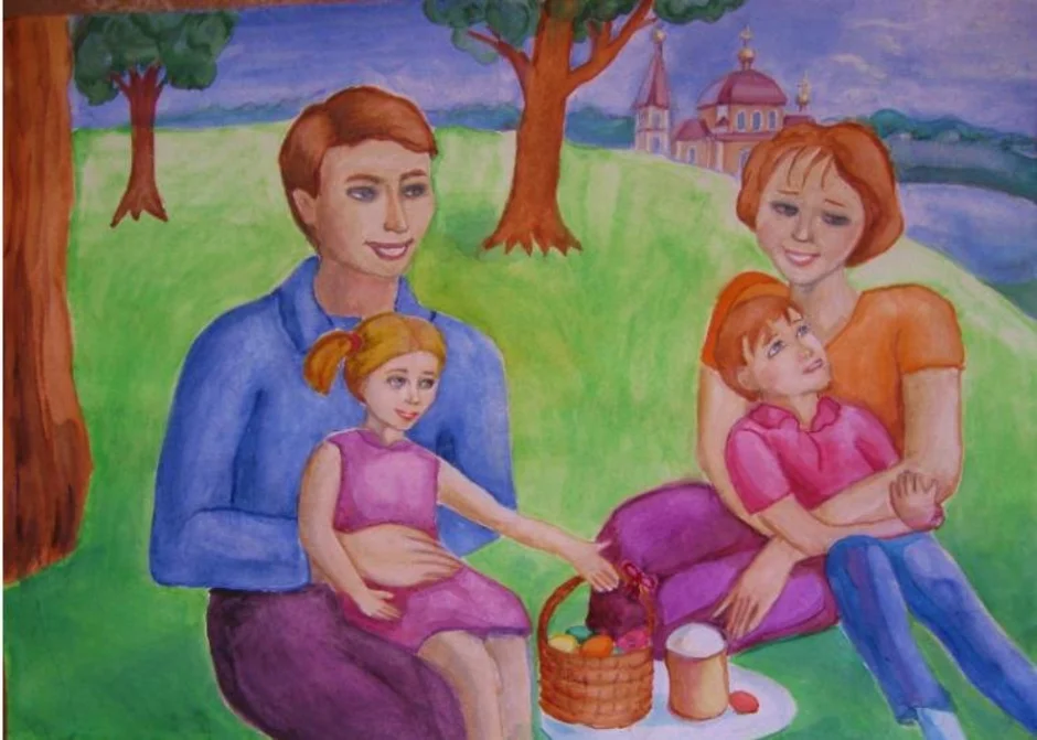 Нарисовать рисунок год семьи. Семья рисунок. Портрет моя семья. Рисунок на тему семья. Рисование на тему семья.