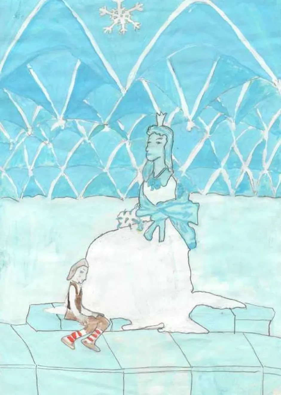 Рисунок снежная королева 5 класс легко. Рисунок к сказке Снежная Королева. Нарисовать рисунок к сказке Снежная Королева. Рисунок к сказке Снежная Королева 1 класс. Иллюстрация по сказке Андерсена Снежная Королева 5 класс.