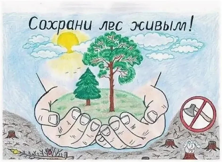 Сохранение природы рисунок