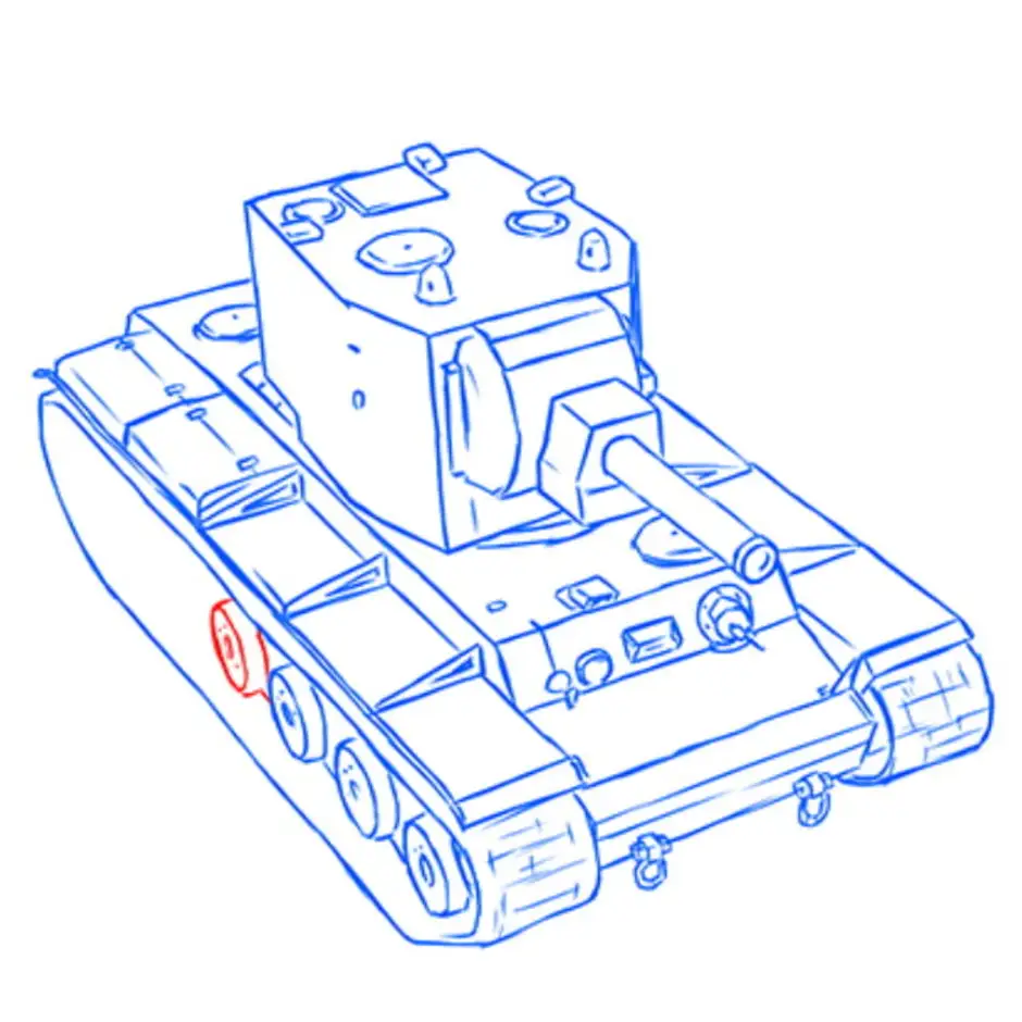 Как нарисовать танк Тигр карандашом поэтапно? Как рисовать военную технику?
