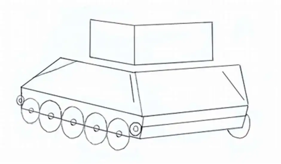 Т 34 рисовать легко