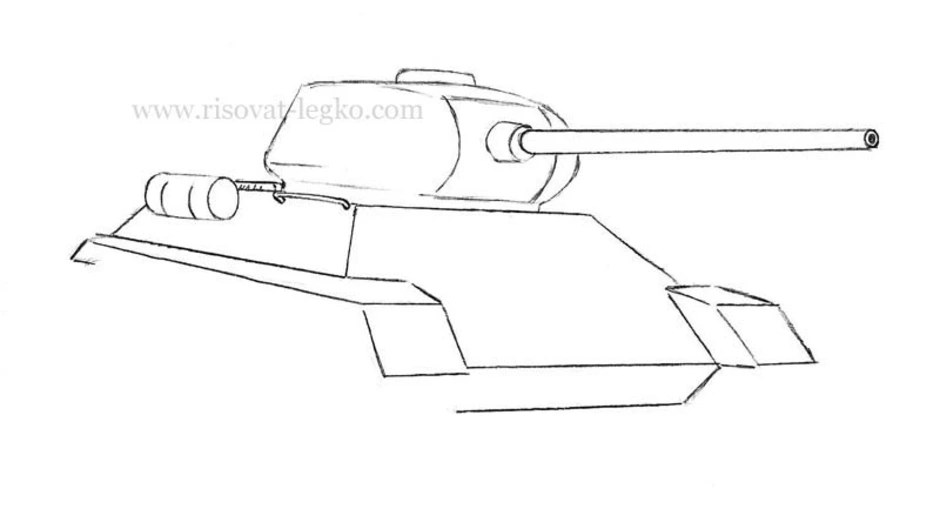 Как нарисовать т 34 поэтапно. Рисунок танка т 34 легкий. Рисунок танка т 34 карандашом. Танк т-34 рисунок карандашом. Рисунок танка т 34 поэтапно.