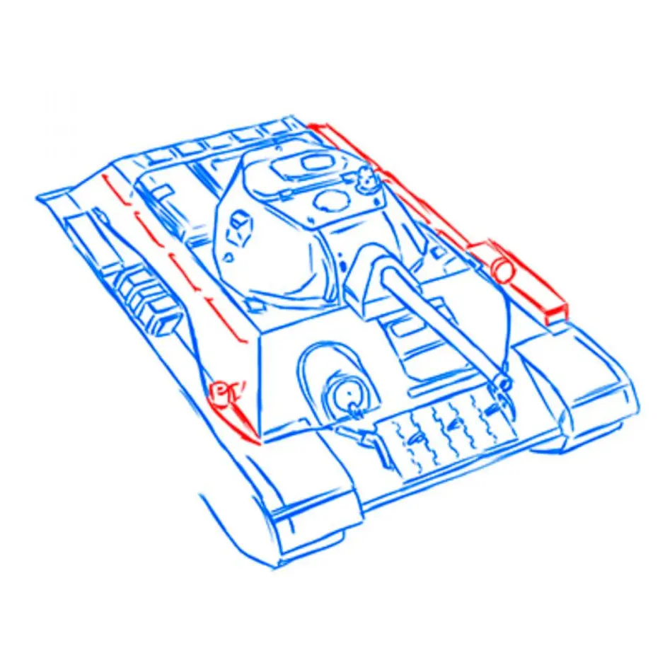 Как нарисовать т 34 поэтапно. Нарисовать танк т-34. Танк т-34 рисунок. Танк т-34 поэтапно. Рисуем танки т34 поэтапное.
