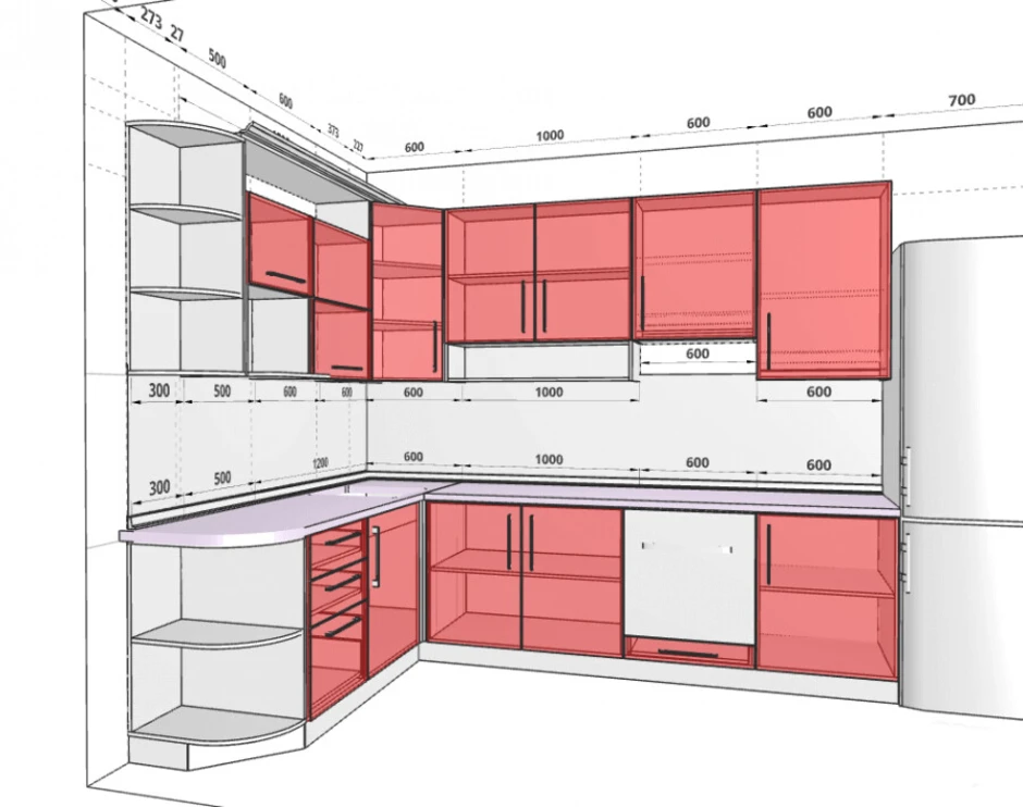Нарисовать проект кухни самостоятельно онлайн бесплатно с нуля угловые