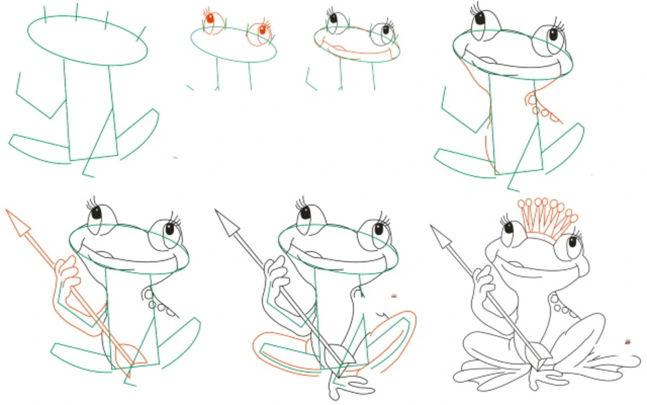 Царевны лягушки поэтапно. Рисование Царевна лягушка. Царевна лягушка рисунок поэтапно. Царевна лягушка рисунок карандашом. Царевна лягушка поэтапное рисование.