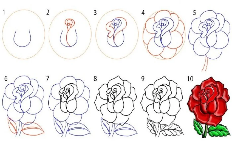 Как рисовать цветы