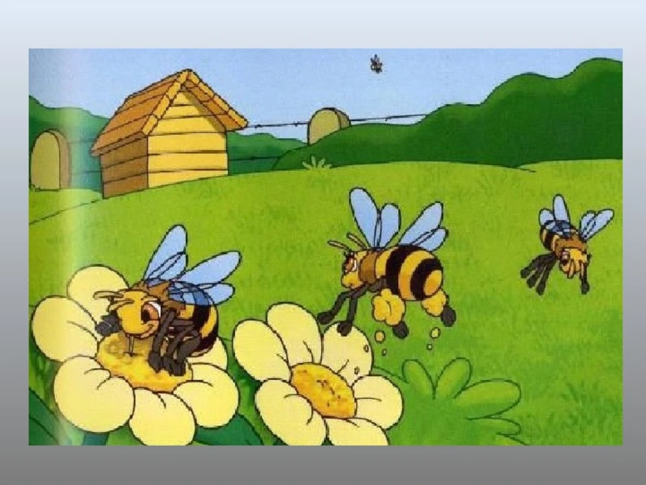 Замените шмелиное жужжание. Картина Пчелка для детей. Пчелы на Поляне. Пчелы на лугу. Картина пчелы для детей.