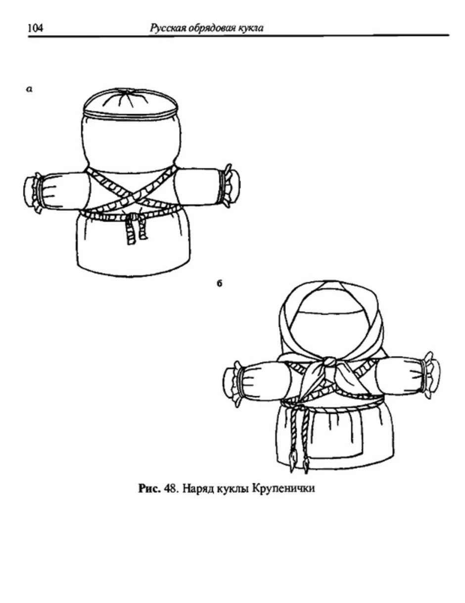 Рисунок народной куклы