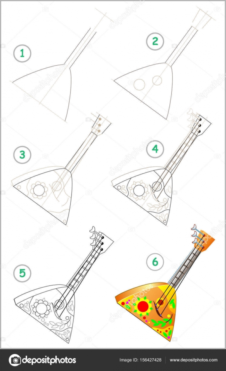 Рисунок балалайка 3 класс