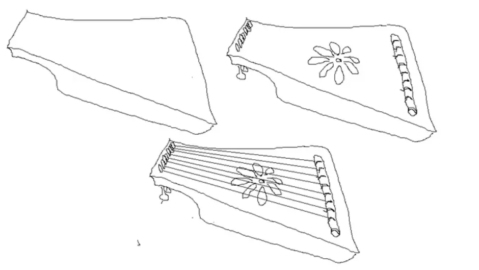 Гусли музыкальный инструмент рисунок 3 класс