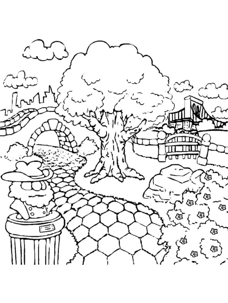 Cottages coloring pages