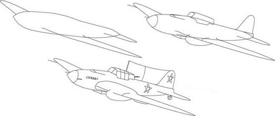 Как нарисовать самолет времен вов