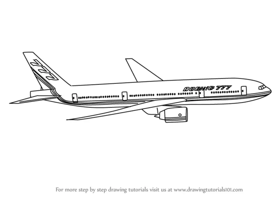 Как нарисовать а380 самолет